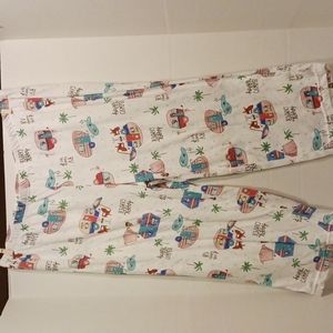 Happy Camper Sleep Pants LG 12-14 Camp RV Vacation